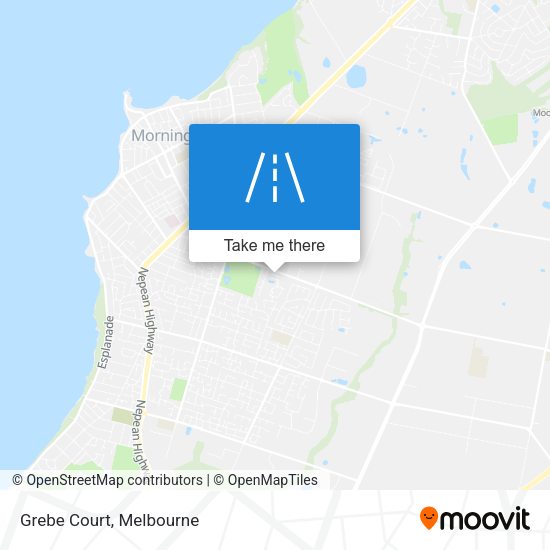 Grebe Court map