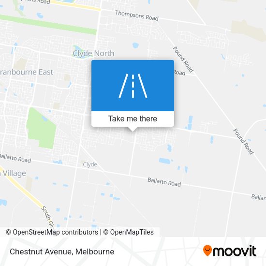 Chestnut Avenue map