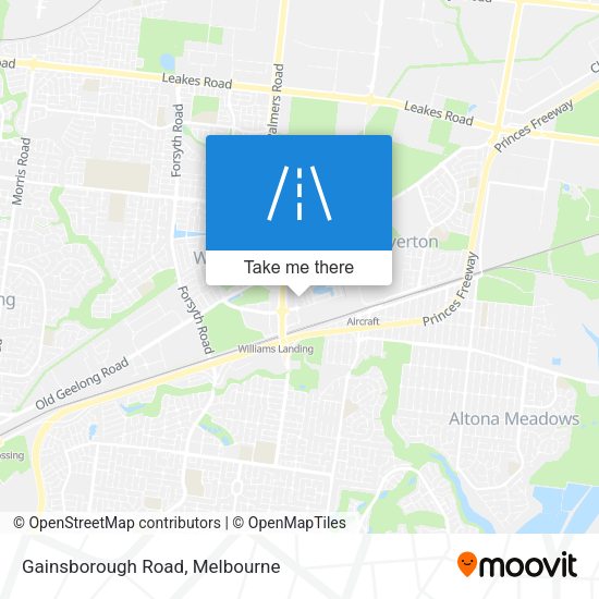 Gainsborough Road map