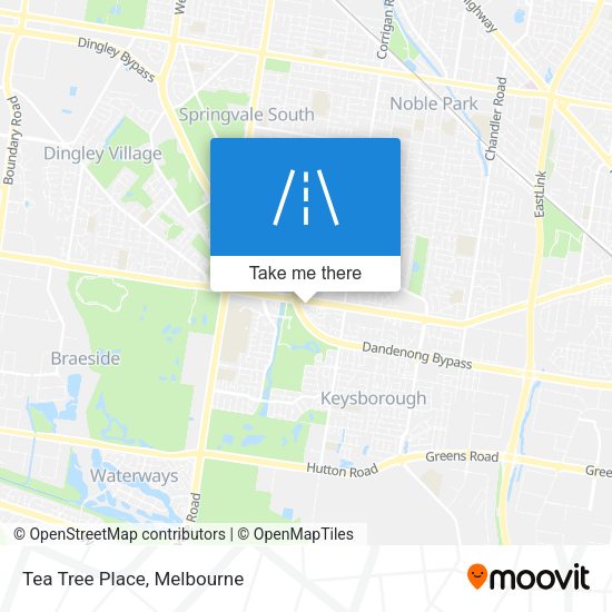 Tea Tree Place map