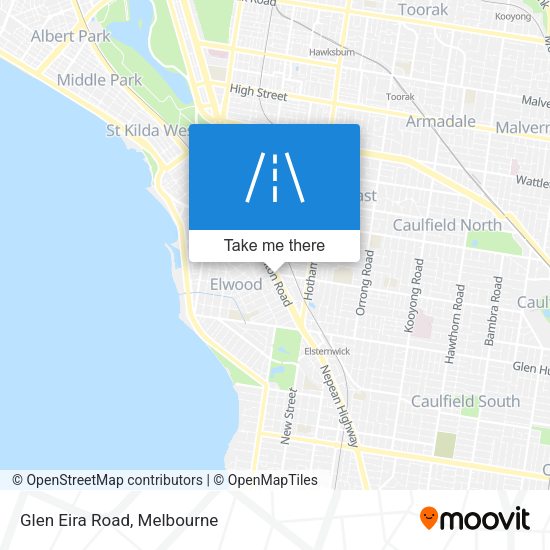 Glen Eira Road map
