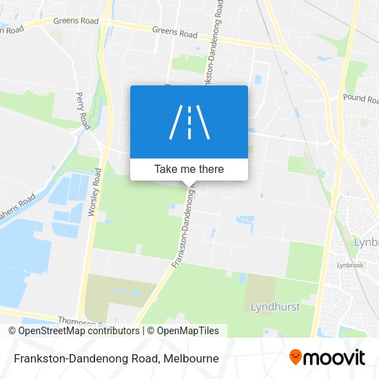 Frankston-Dandenong Road map