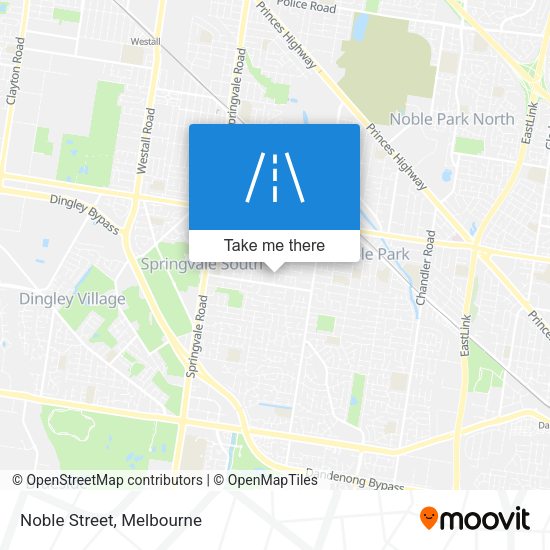 Noble Street map