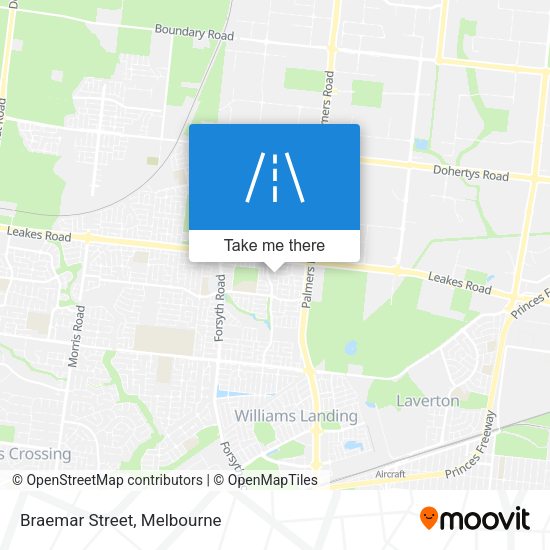 Braemar Street map