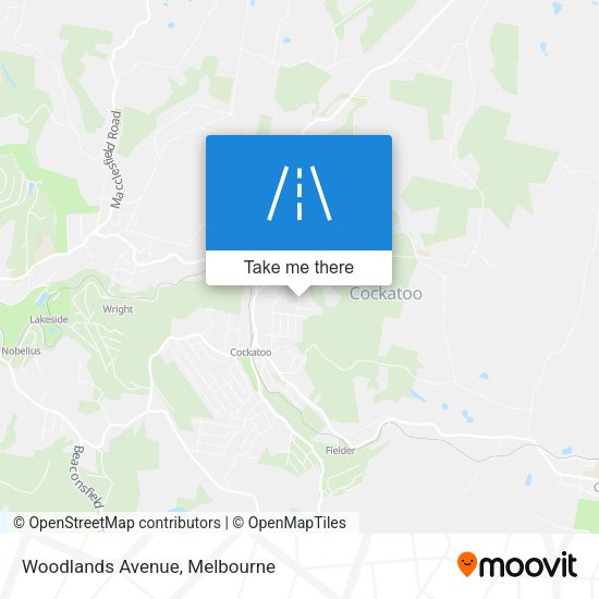 Woodlands Avenue map