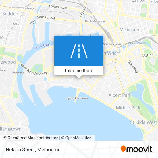 Nelson Street map