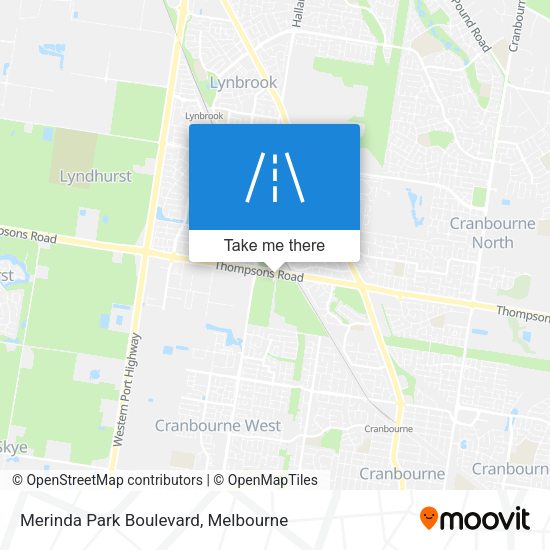 Merinda Park Boulevard map