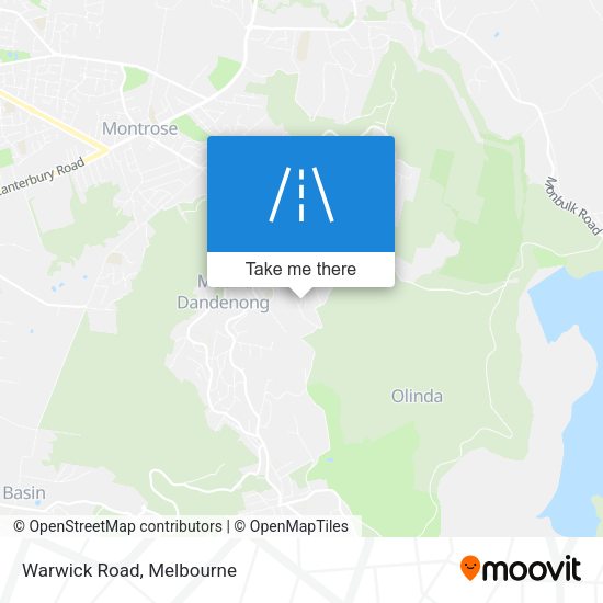 Warwick Road map