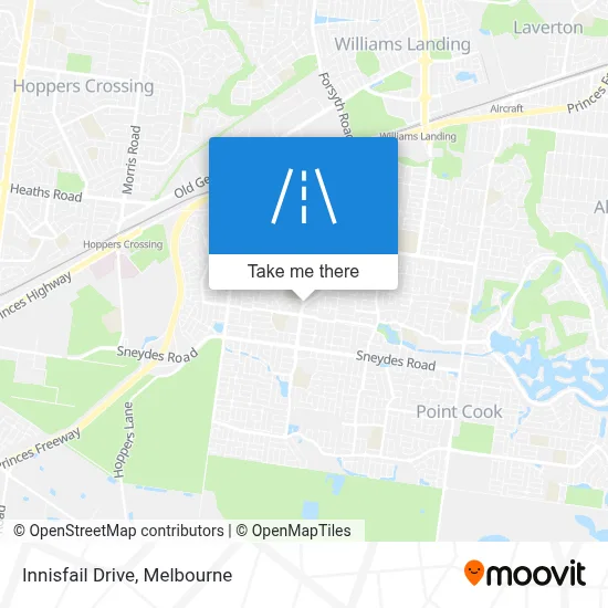 Mapa Innisfail Drive