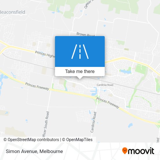 Simon Avenue map