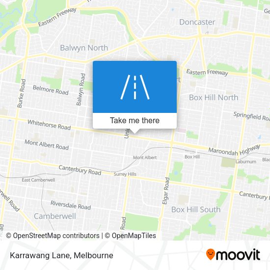 Karrawang Lane map