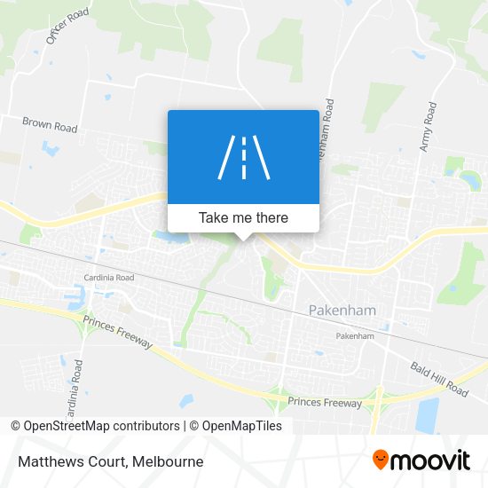 Matthews Court map