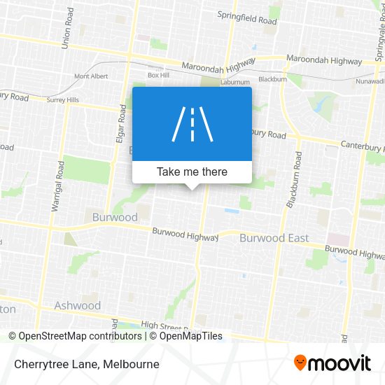 Cherrytree Lane map