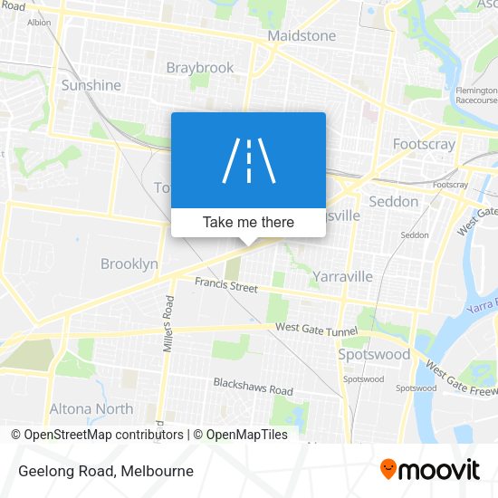Geelong Road map