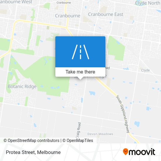 Protea Street map