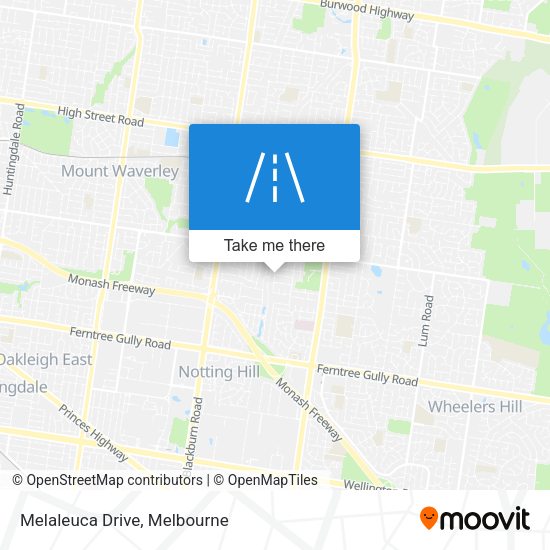 Melaleuca Drive map