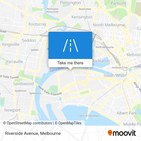 Mapa Riverside Avenue