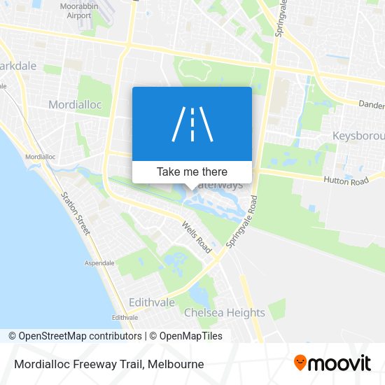 Mordialloc Freeway Trail map