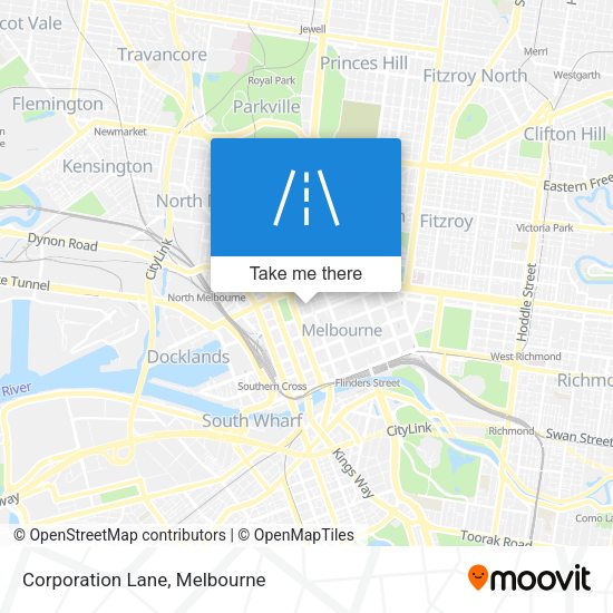 Corporation Lane map
