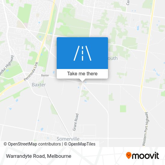 Warrandyte Road map