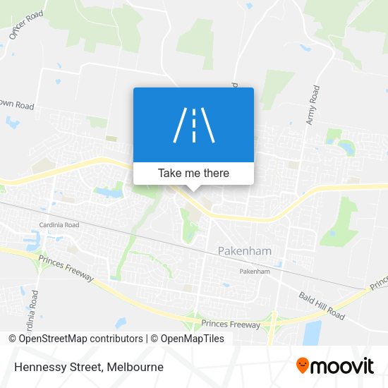 Hennessy Street map