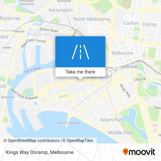 Kings Way Onramp map