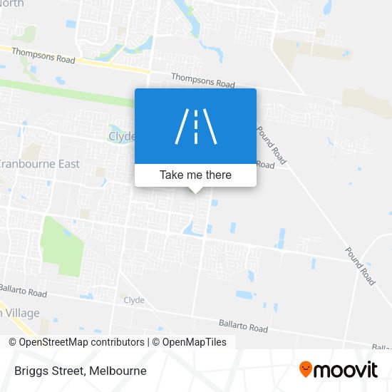 Briggs Street map