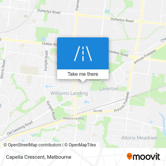 Capella Crescent map