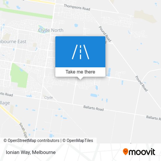 Ionian Way map
