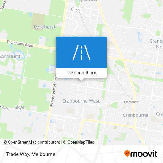 Trade Way map