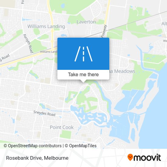 Rosebank Drive map