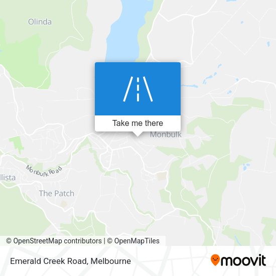 Emerald Creek Road map