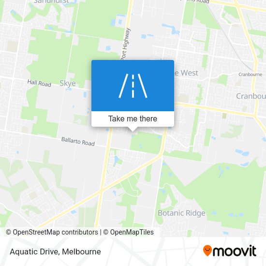 Aquatic Drive map