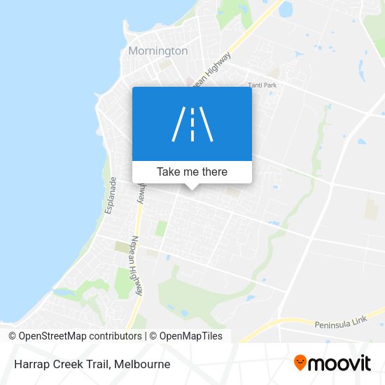 Harrap Creek Trail map