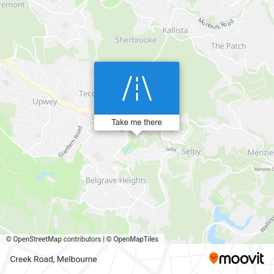 Creek Road map