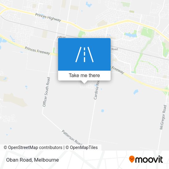 Oban Road map