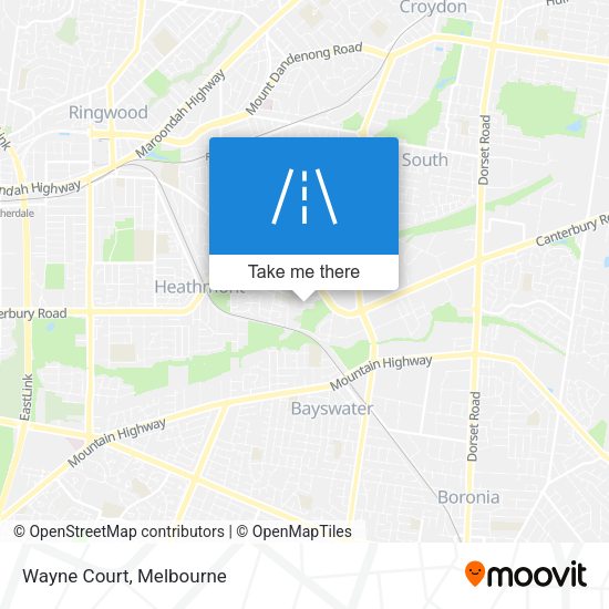Wayne Court map