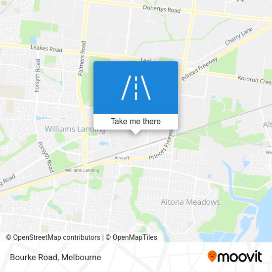 Bourke Road map