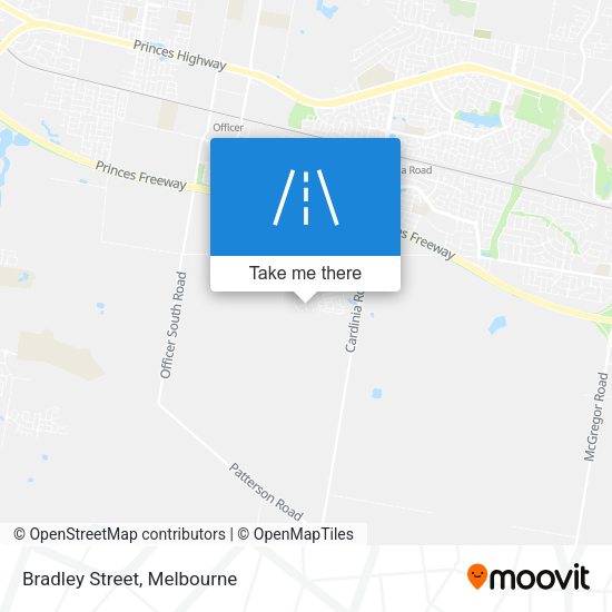Bradley Street map