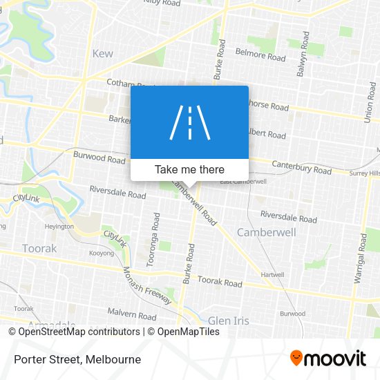 Porter Street map