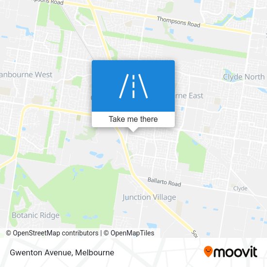 Gwenton Avenue map