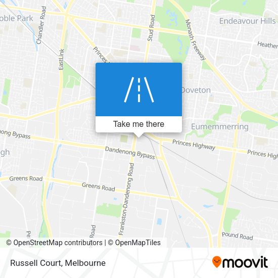 Russell Court map