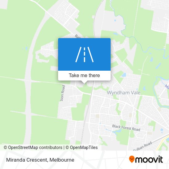 Miranda Crescent map