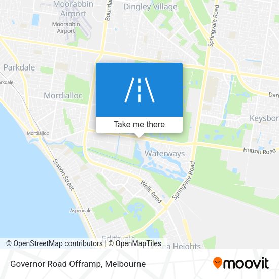 Governor Road Offramp map
