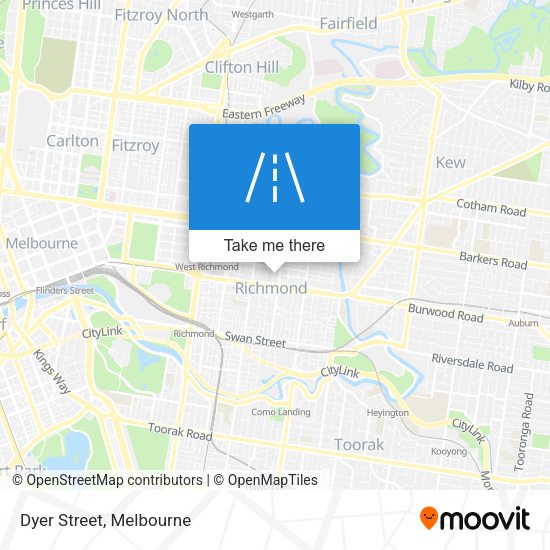 Dyer Street map