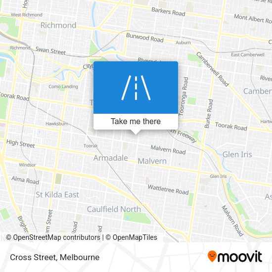Cross Street map