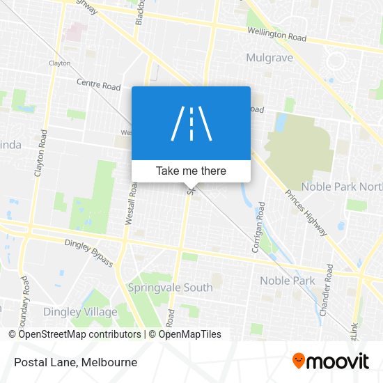 Postal Lane map