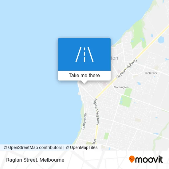 Mapa Raglan Street