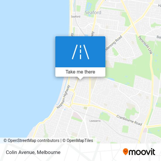 Colin Avenue map