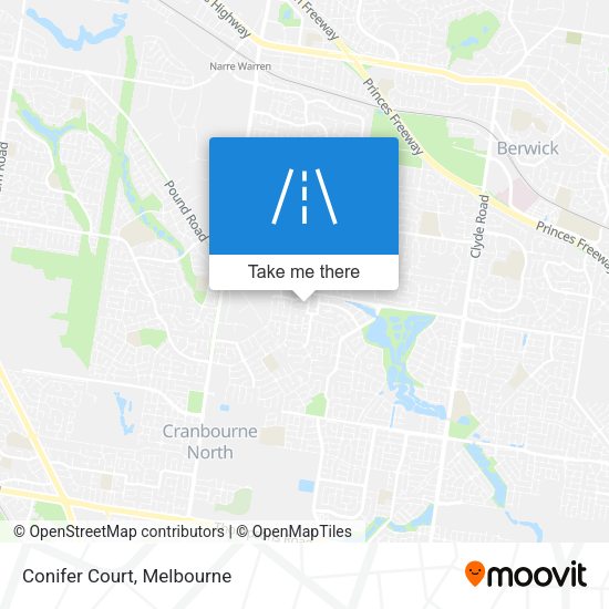 Conifer Court map